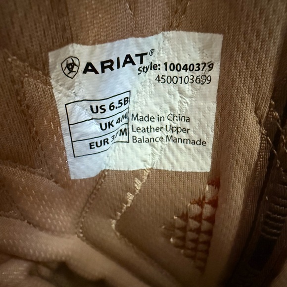 Ariat Sienna Brown/Teal Western Cowboy Boots - Picture 12 of 13